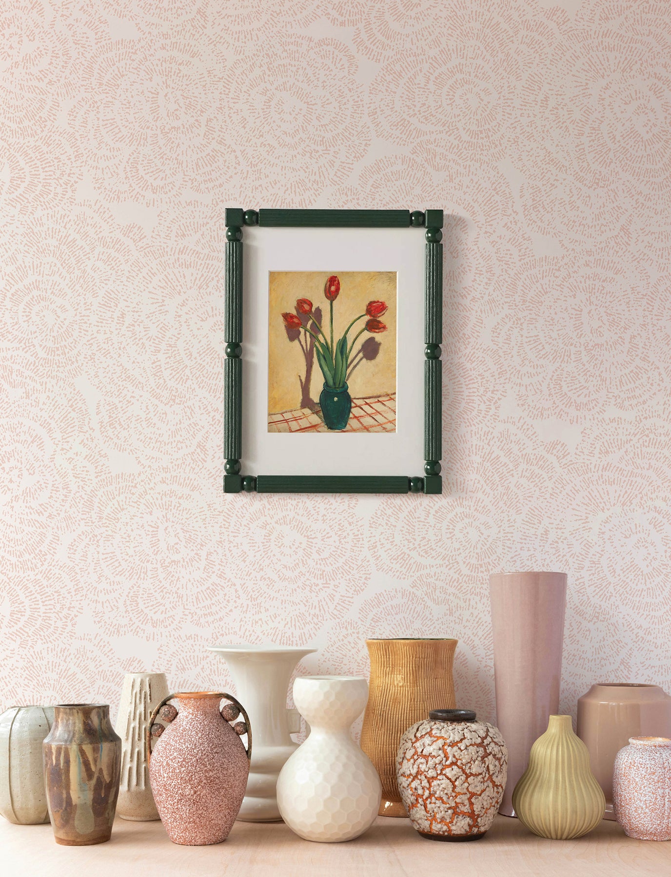 Ambroise Light Pink Abstract Floral Wallpaper - York Wallcoverings - 4197-27852 - York Wallcoverings Wallpaper