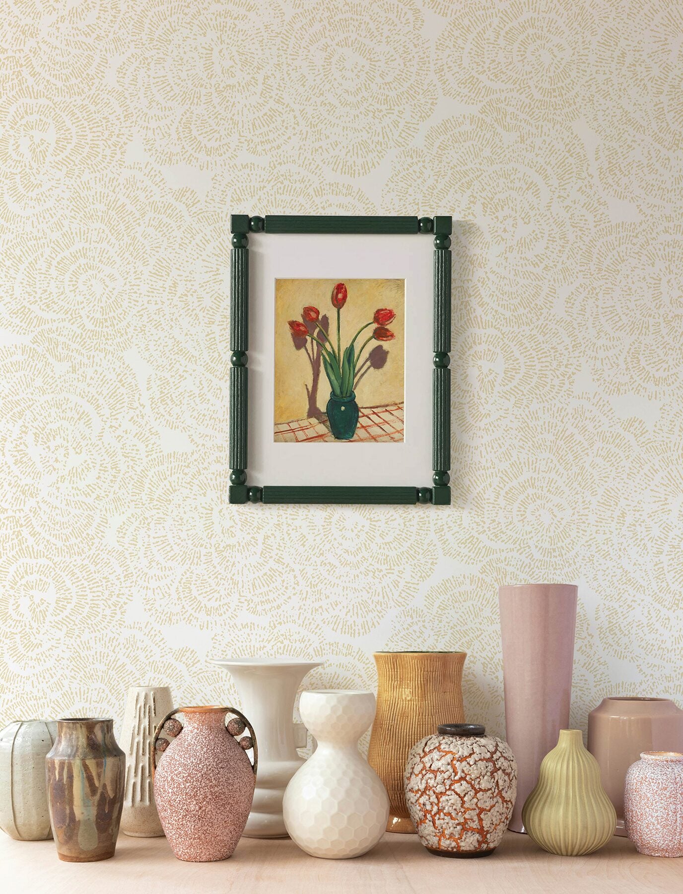 Ambroise Butter Abstract Floral Wallpaper - York Wallcoverings - 4197-27853 - York Wallcoverings Wallpaper