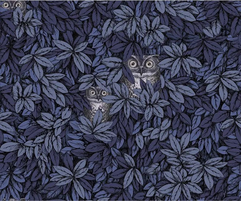 Cole & Son Wallpaper 123/11053.CS Foglie E Civette Midnight