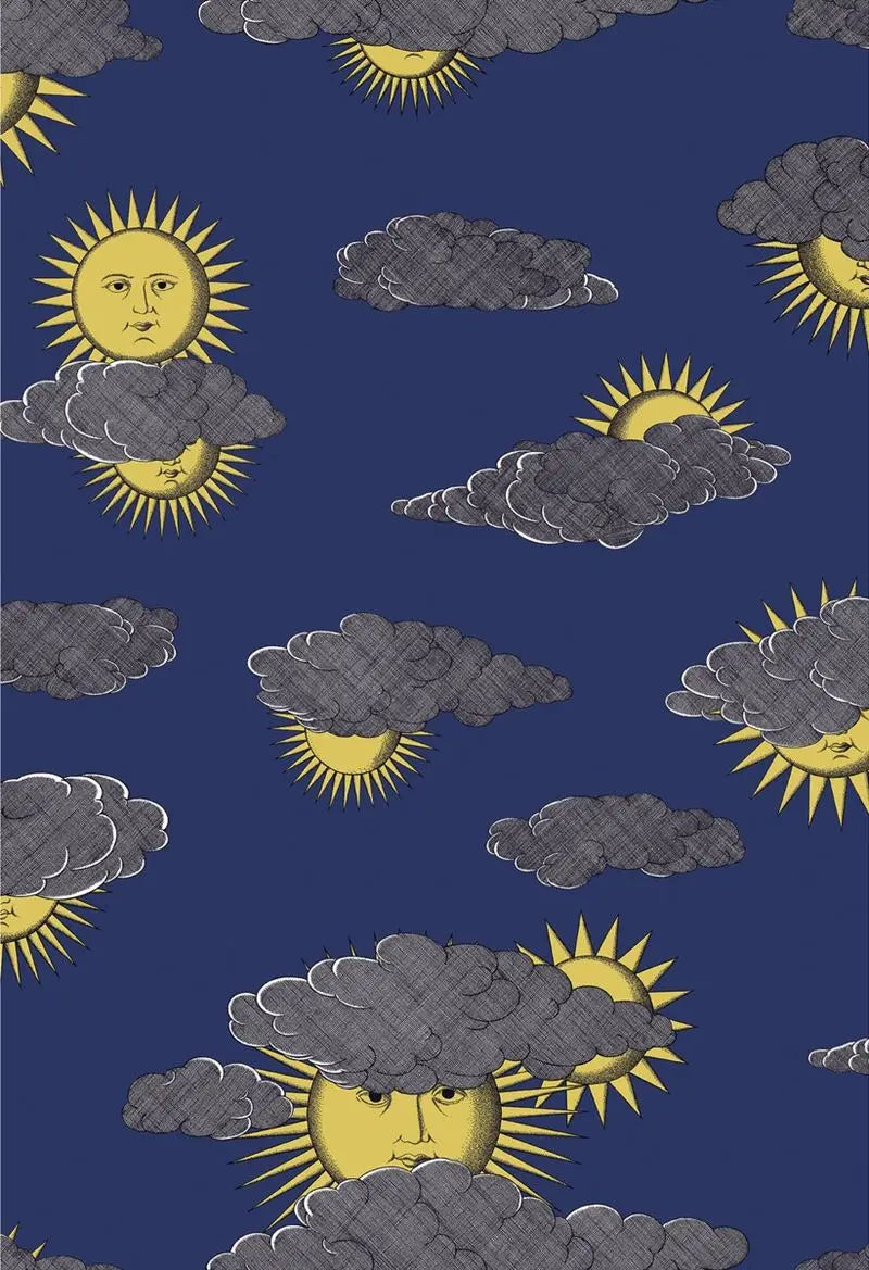 Cole & Son Wallpaper 123/2006.CS Soli E Nuvole Yellow Blue