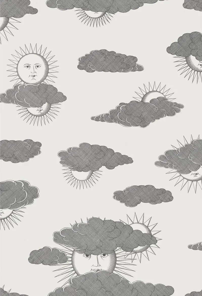 Cole & Son Wallpaper 123/2007.CS Soli E Nuvole Black White