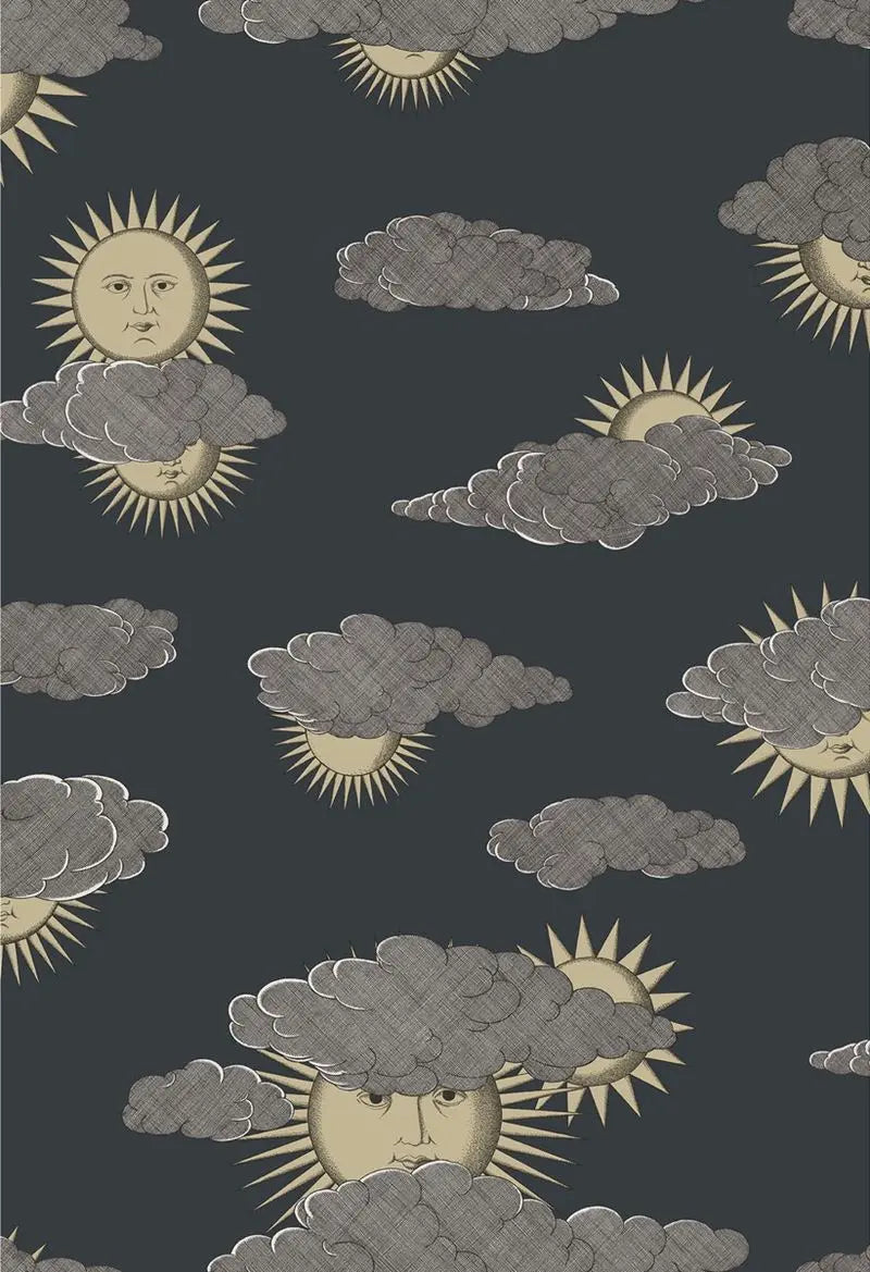 Cole & Son Wallpaper 123/2008.CS Soli E Nuvole Gold Silver