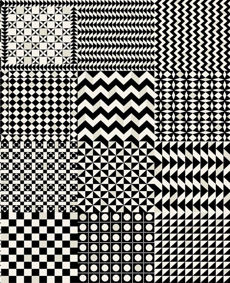 Cole & Son Wallpaper 123/7032.CS Geometrico Black & White