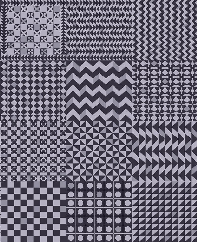Cole & Son Wallpaper 123/7033.CS Geometrico Magenta & Ink