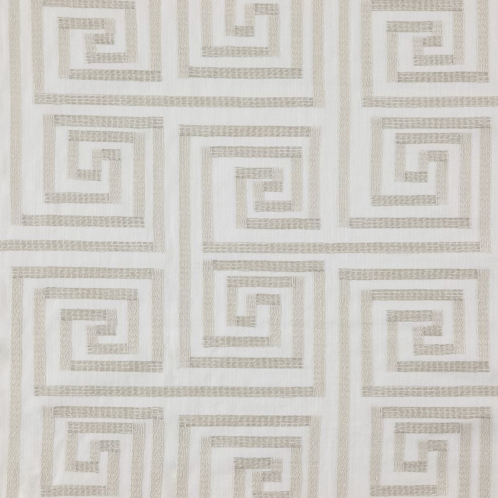 Corfu Fret – Sandstone - RM Coco Fabric