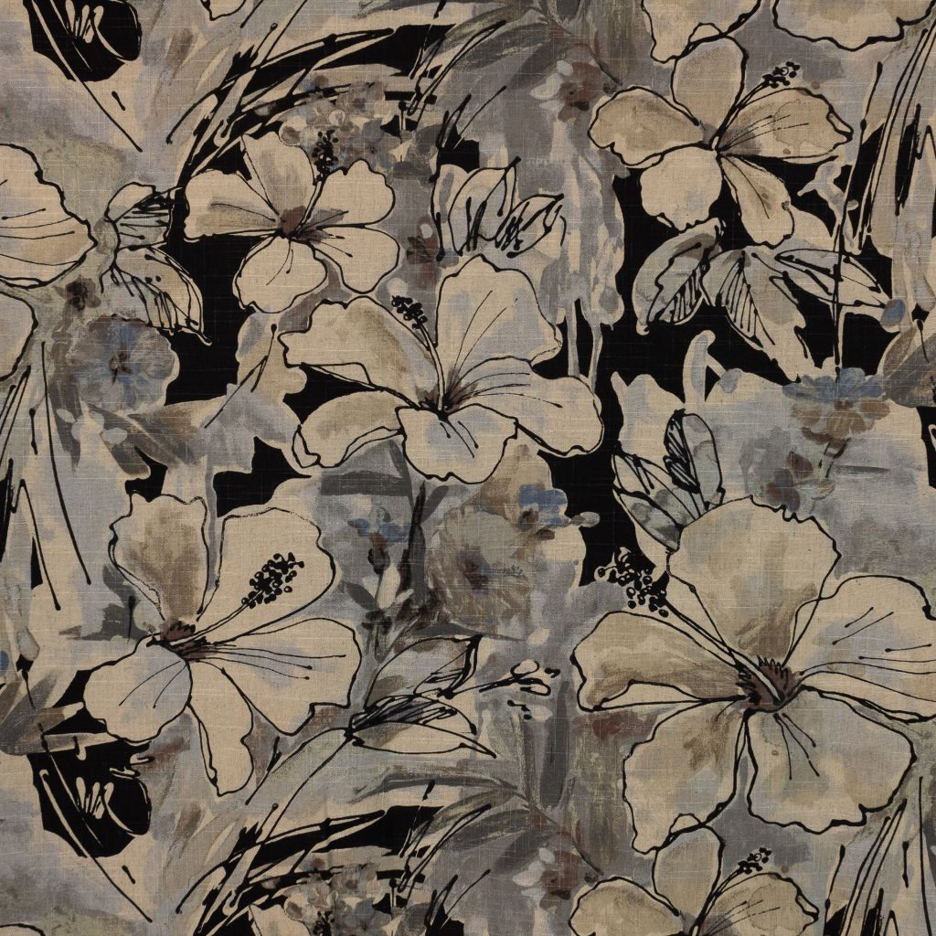 Floral Splash – Charcoal