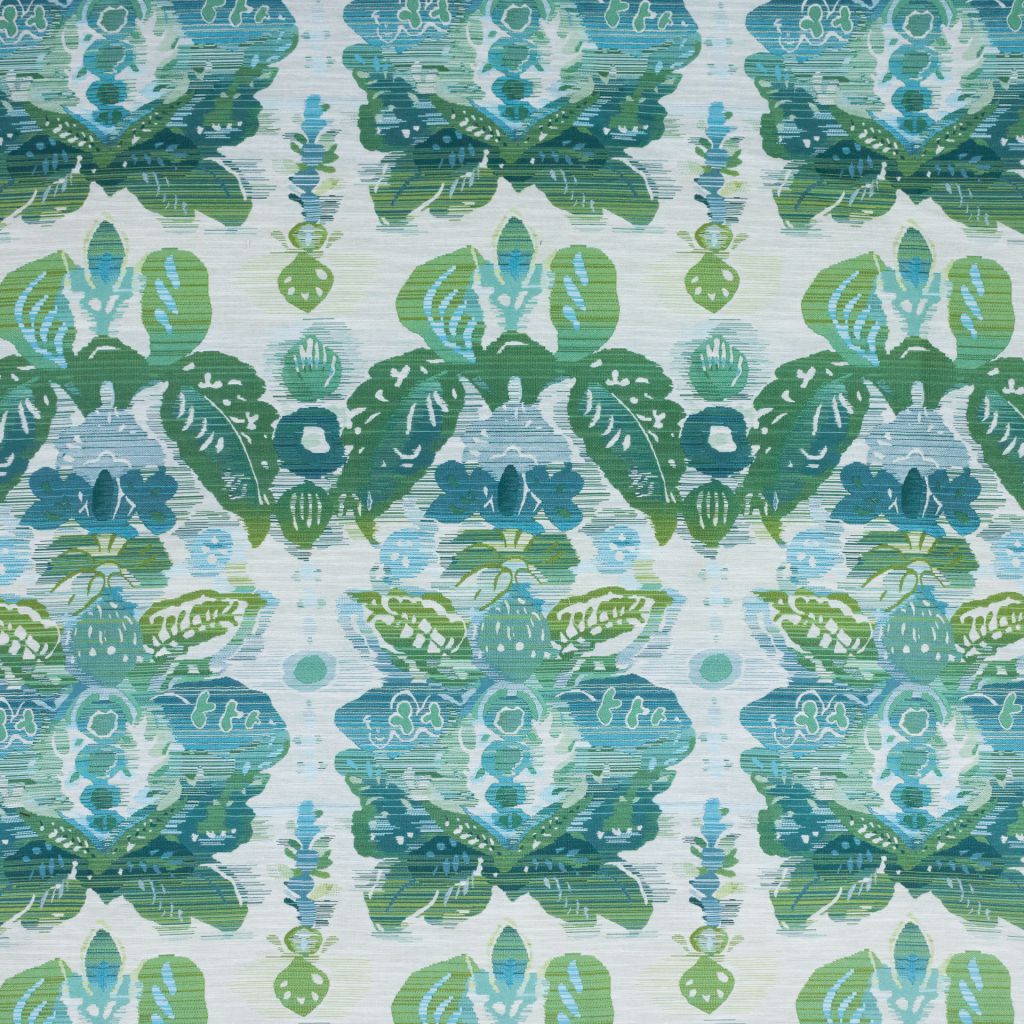 Waterscape Damask – Lagoon - RM Coco Fabric