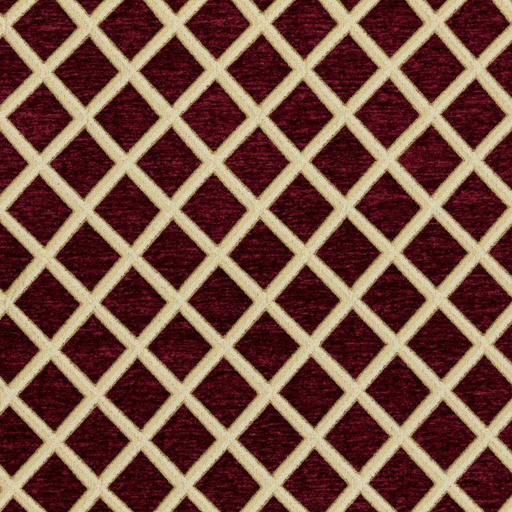 Perot Trellis â Crimson - RM Coco Fabric