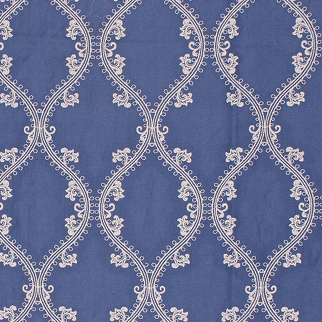 Oakville Trellis â Cornflower - RM Coco Fabric