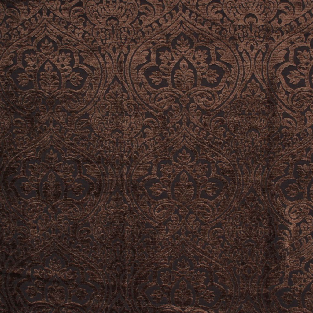 Amalfi Damask â Black Walnut - RM Coco Fabric