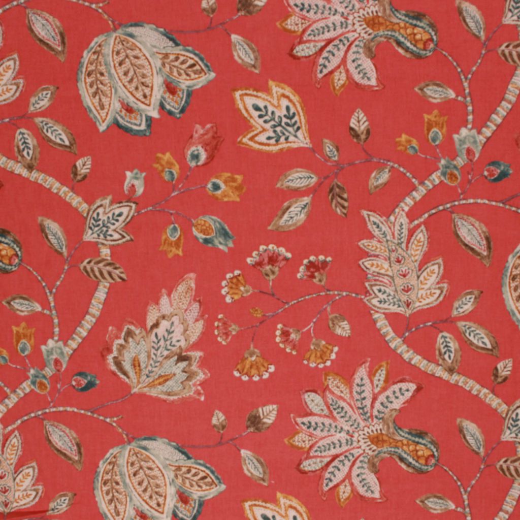 COTSWALD GARDEN – CRANBERRY - RM Coco Fabric