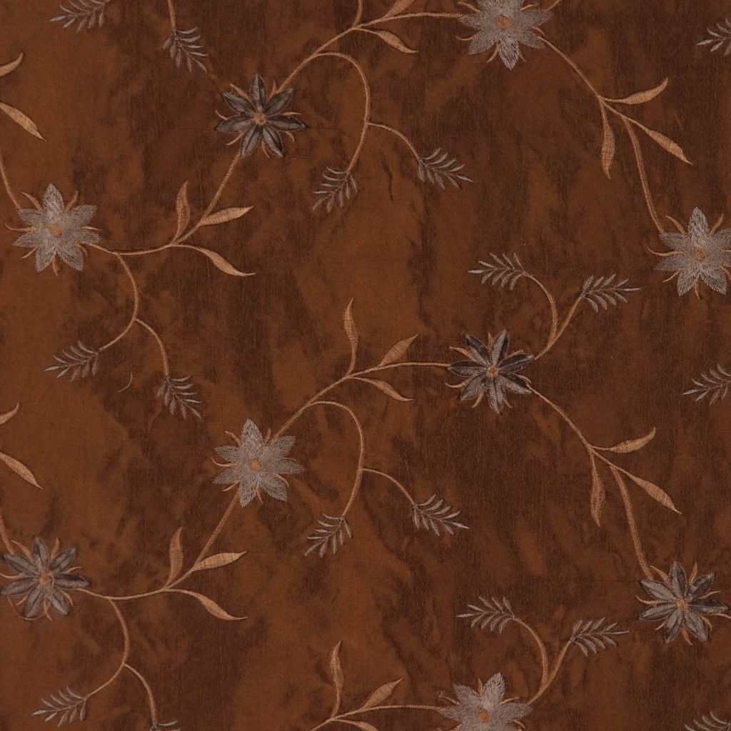POE – CHOCOLATE EMBROID - RM Coco Fabric