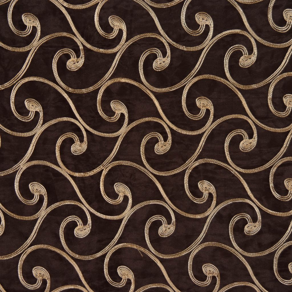 TUBA – CHOCOLATE/GOLD - RM Coco Fabric