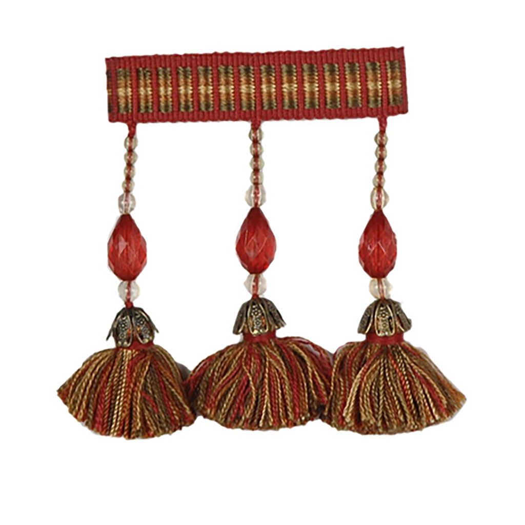 T1115 BEAD TASSEL F â SANTA FE BRICK BEAD TSL F