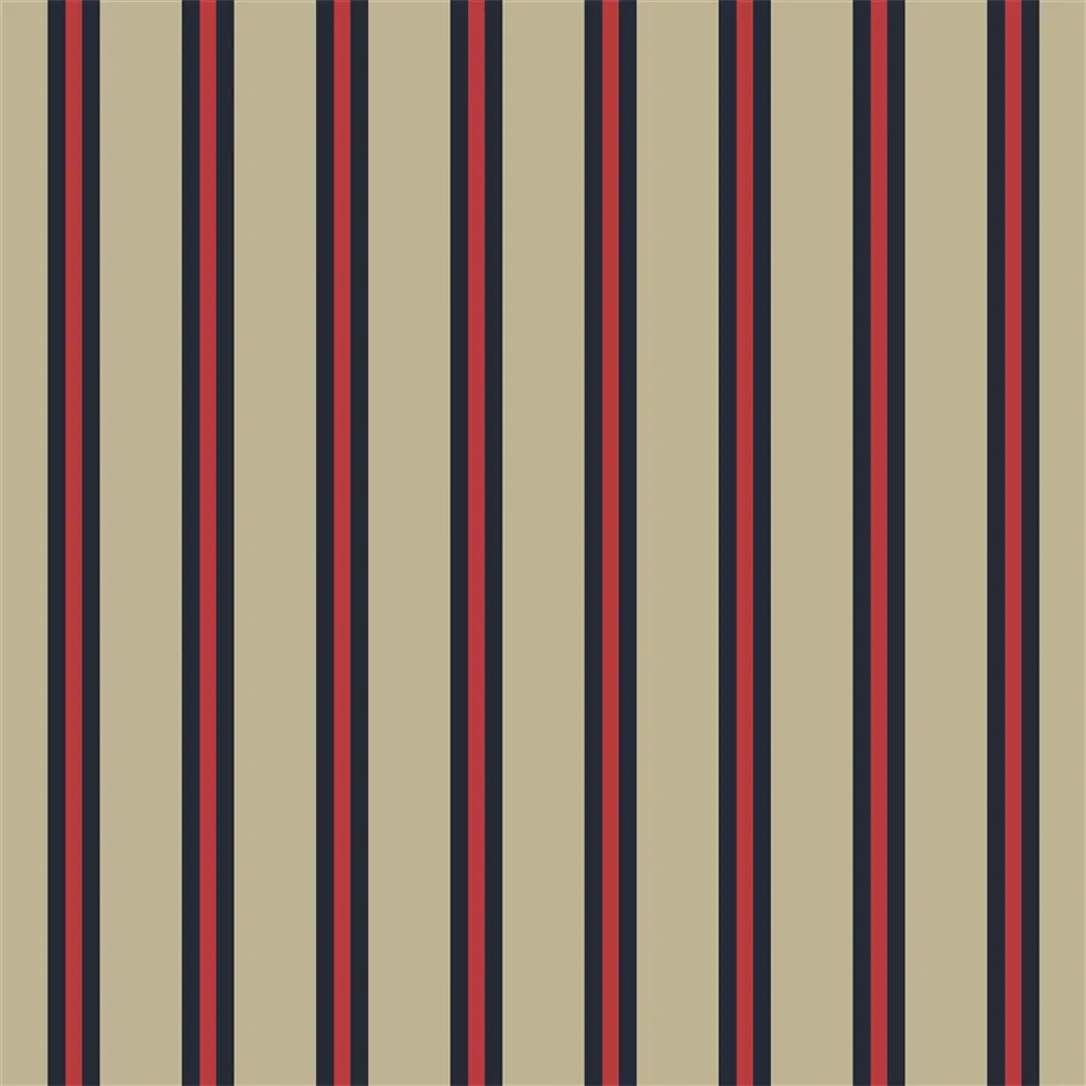FRL5275-03  Cricket Stripe Red Outdoor by Ralph Lauren