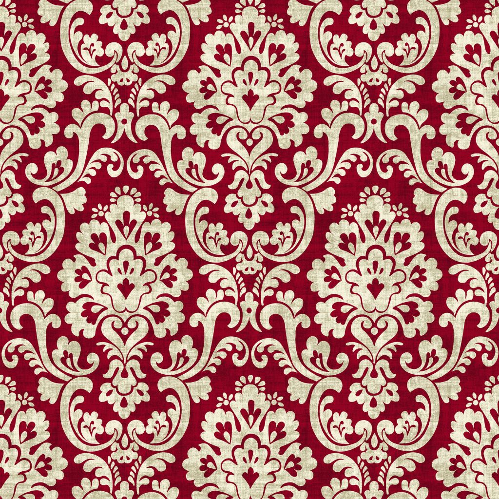Frescato Damask Reversal – Red Hot