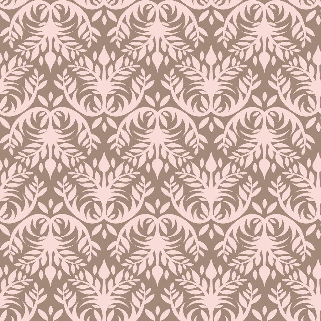 Double Dutch Damask Reversal – Chocolate Strawberry