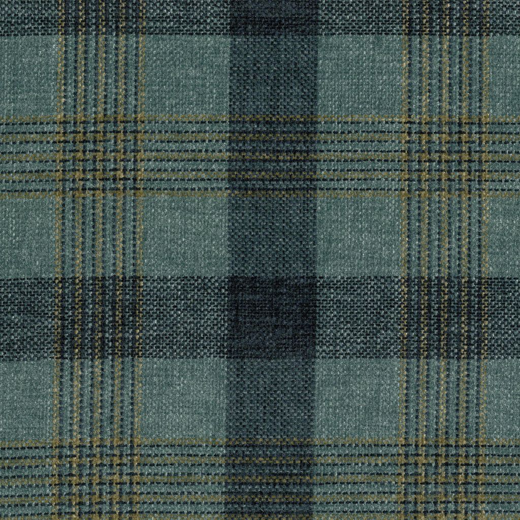 Hartley Check â Peacock - RM Coco Fabric