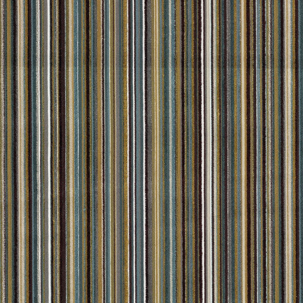 Savoy Stripe â Peacock - RM Coco Fabric