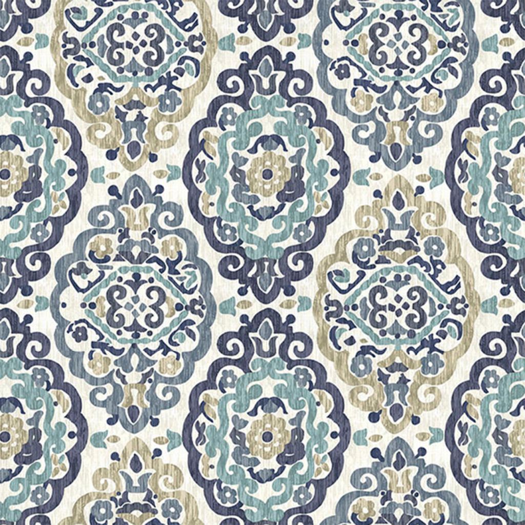 Scroll Medallion â Indigo