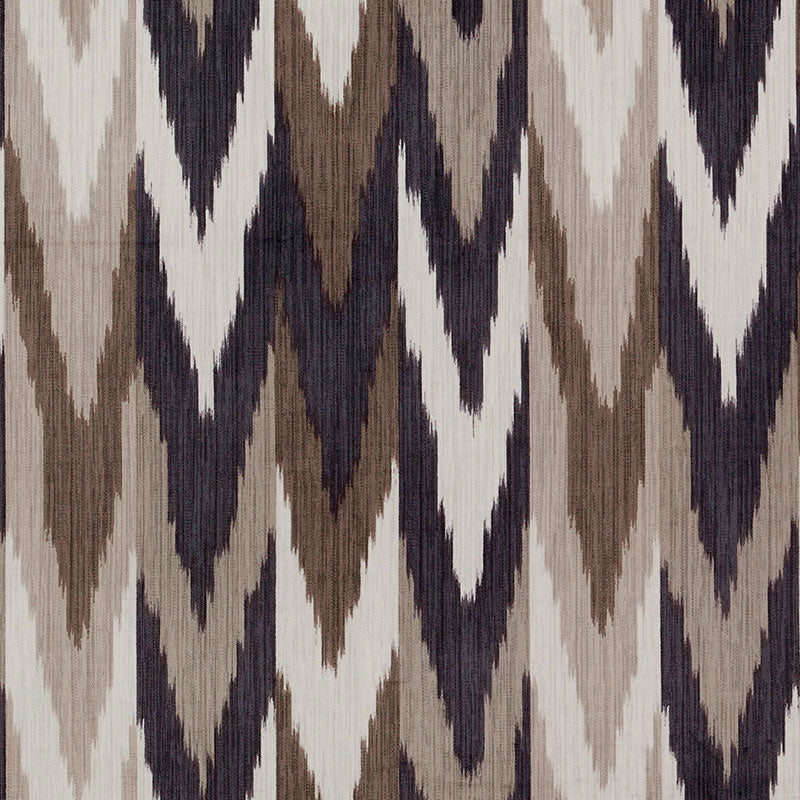 KASHGAR-VELVET-IKAT-CARBON-TEAK-SCHUMACHER-176101