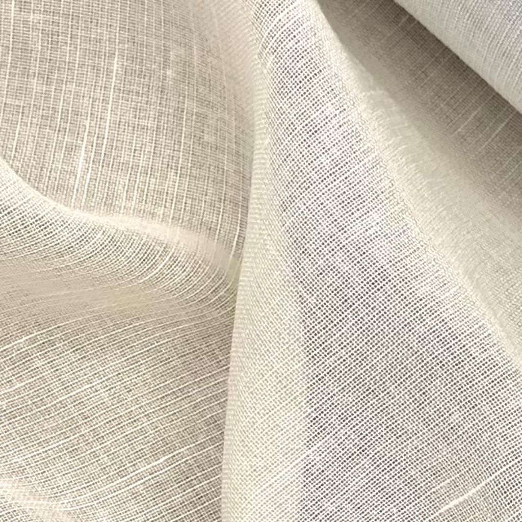 Belle Vista Wide-Width FR Sheer â Eggshell - RM Coco Fabric