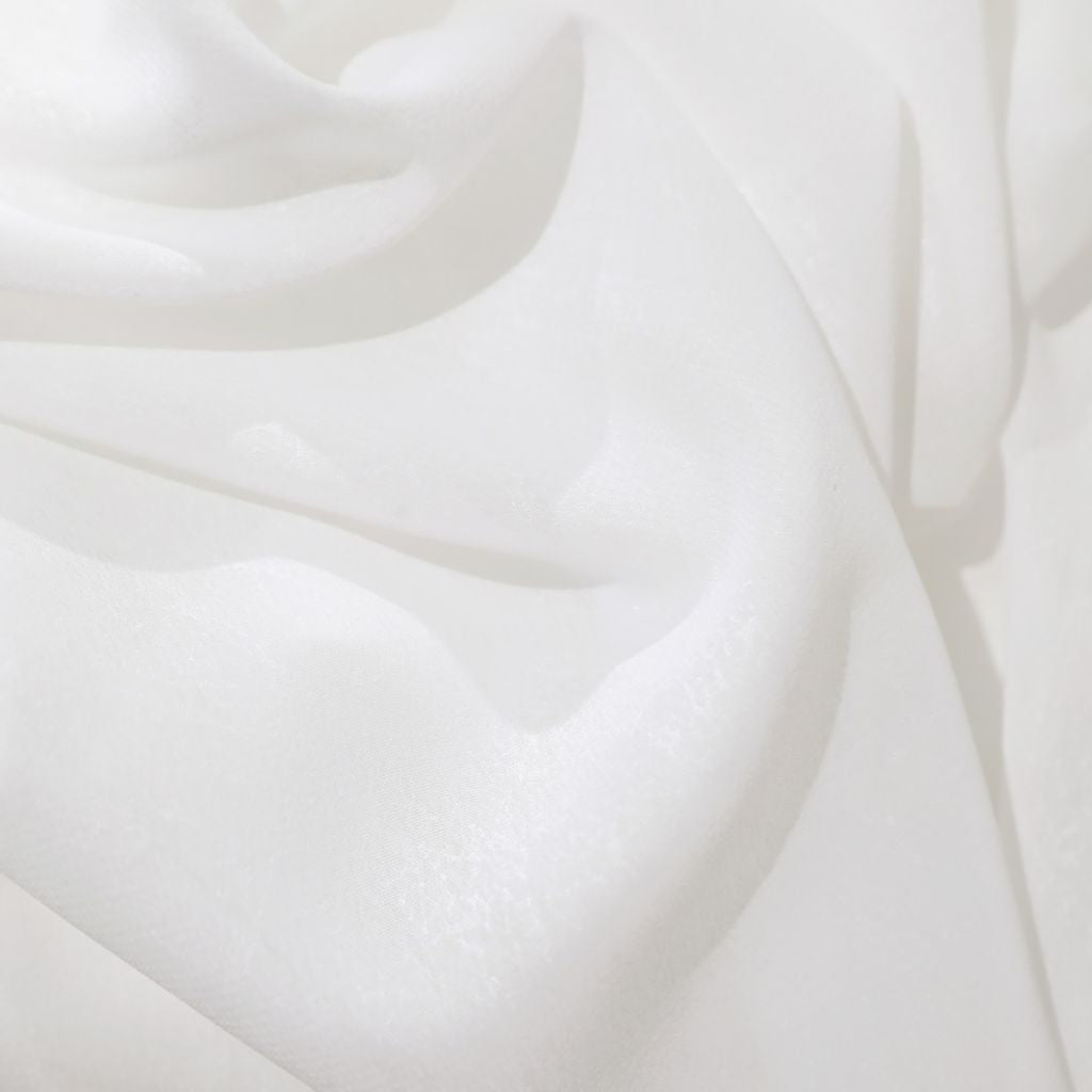 Candlefire Crushed Wide Width FR Sheer â Chalk - RM Coco Fabric