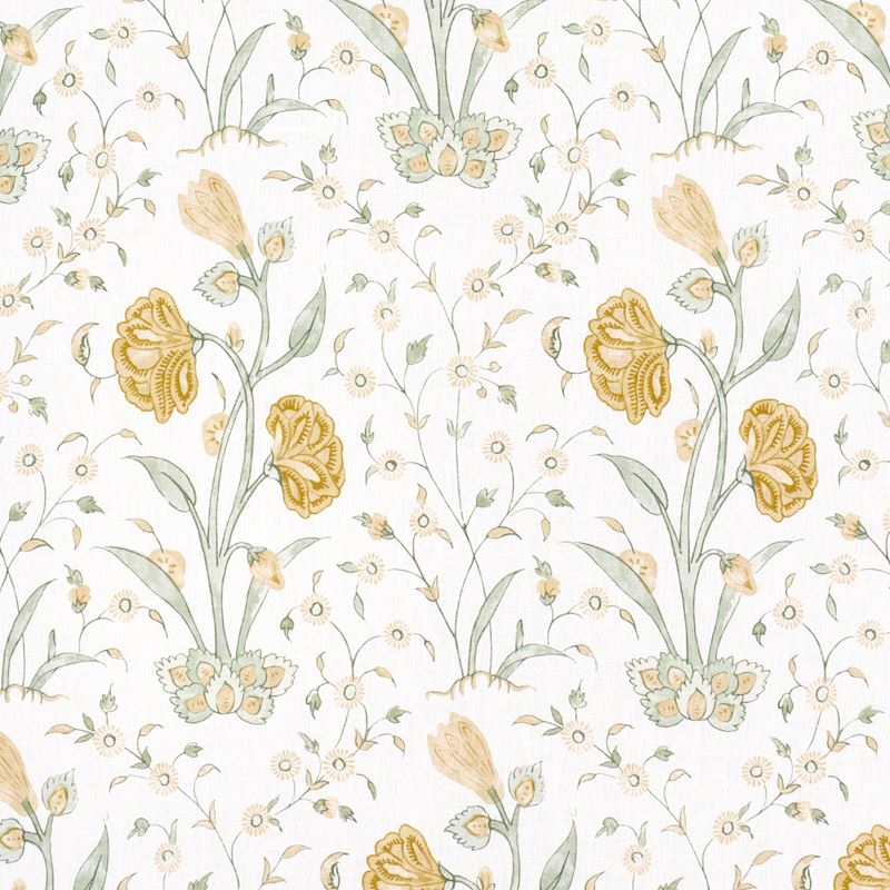 Schumacher Fabric 178333 Khilana Floral Marigold