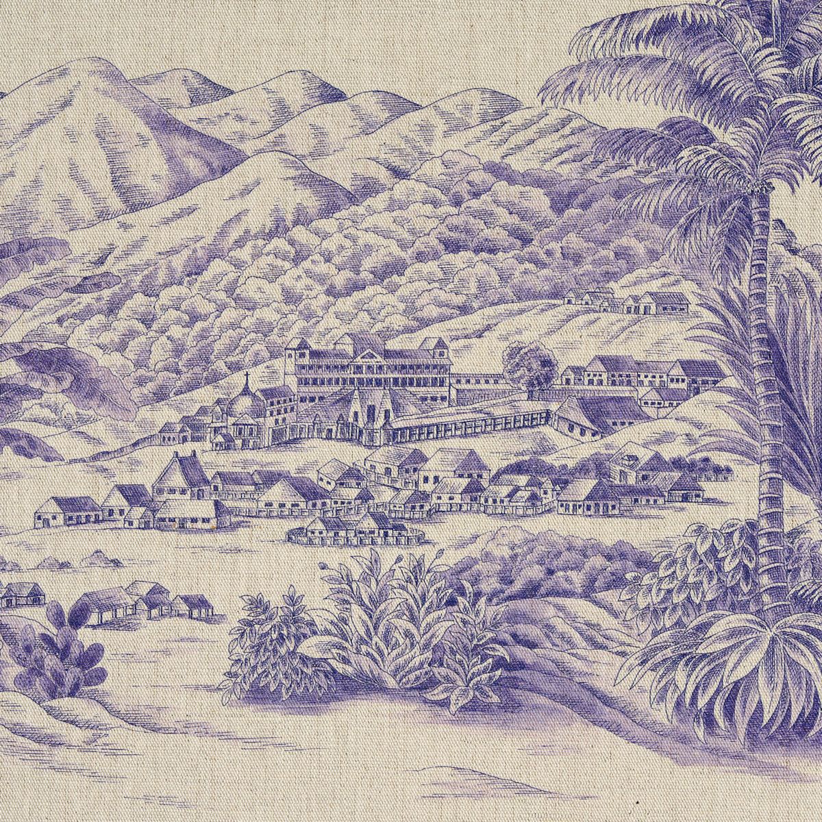 TOUSSAINT-TOILE-PURPLE-SCHUMACHER-180272