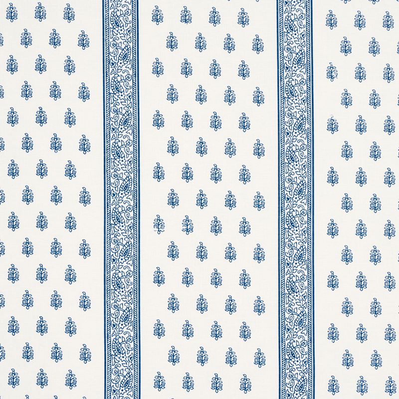 Schumacher Fabric 181330 Katsura Stripe Delft