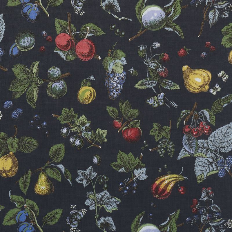 Schumacher Fabric 181890 Berry Grove Noir