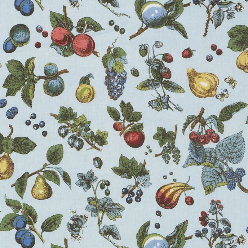 Schumacher Fabric 181891 Berry Grove Sky