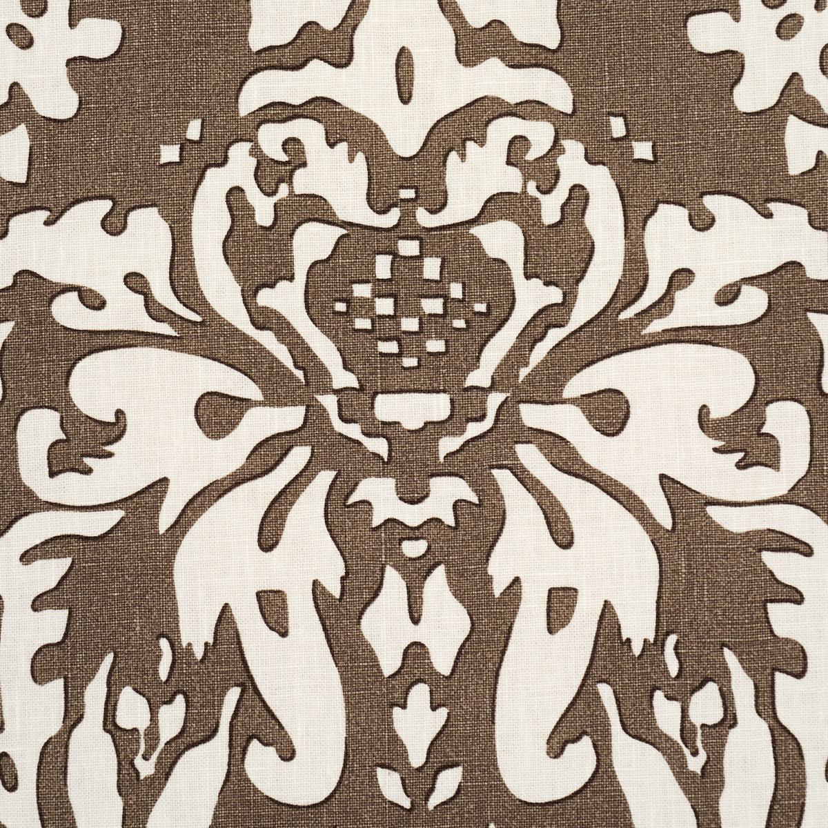 SUFFOLK-DAMASK-BROWN-SCHUMACHER-182120