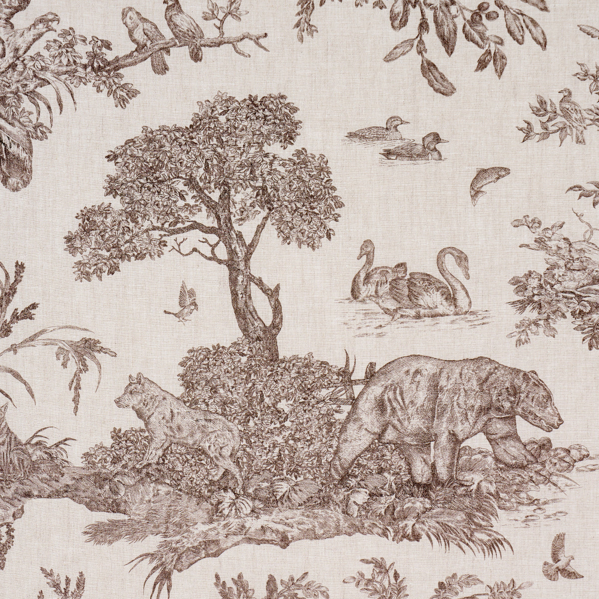 WESTERN-TOILE-SEPIA-SCHUMACHER-182271