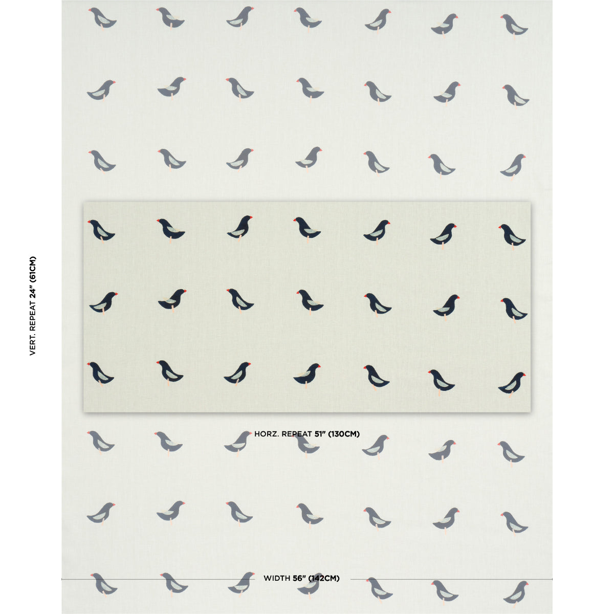 BIRDS-HAND-BLOCK-PRINT-BLACK-ON-NATURAL-SCHUMACHER-182380