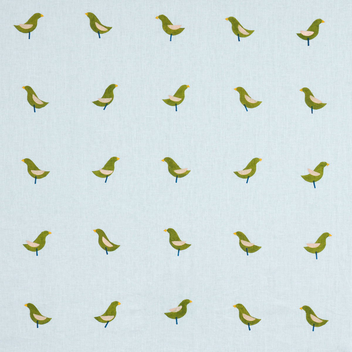 BIRDS-HAND-BLOCK-PRINT-GREEN-ON-SKY-SCHUMACHER-182381