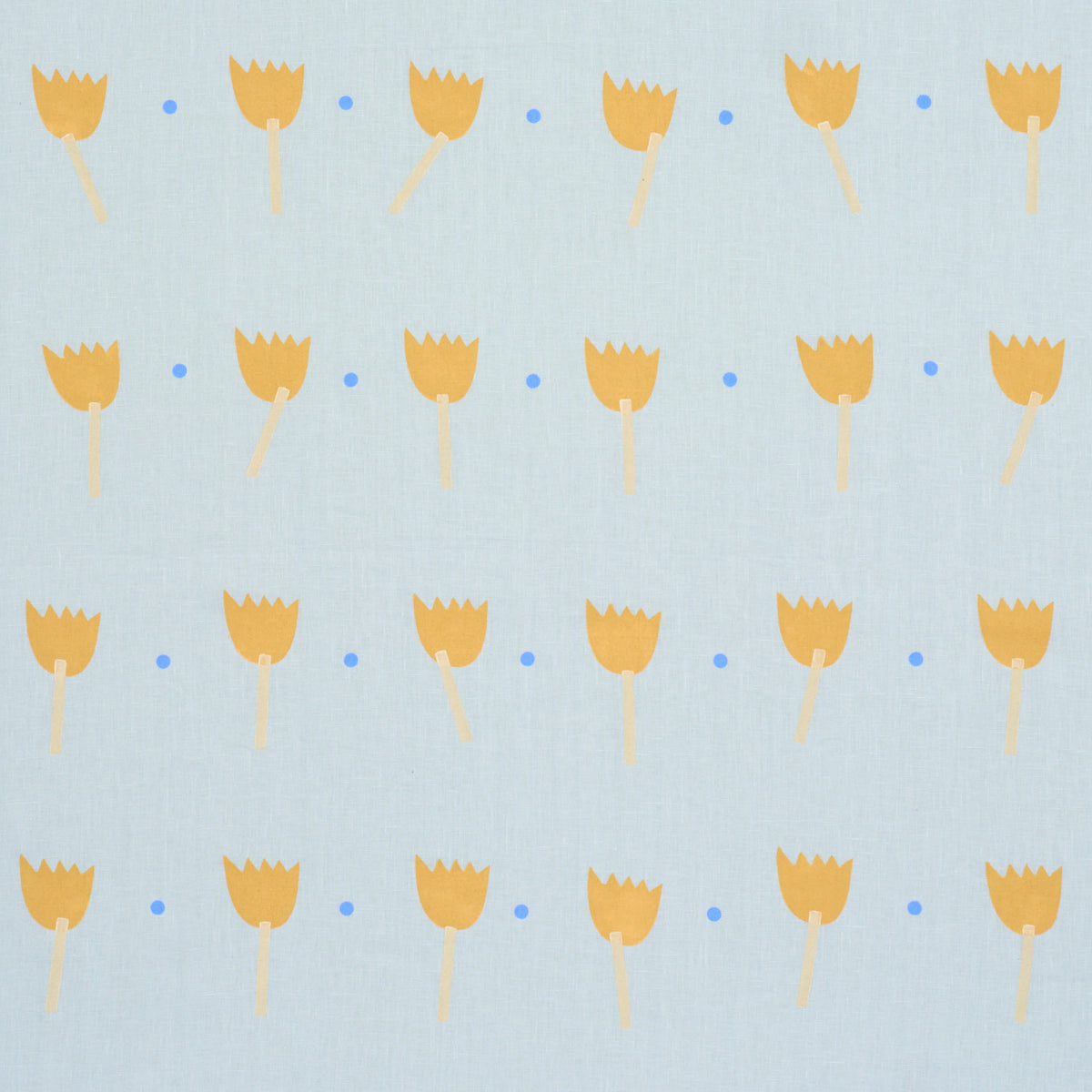 TULIP-PLAY-HAND-BLOCK-PRINT-OCHRE-ON-SKY-SCHUMACHER-182400