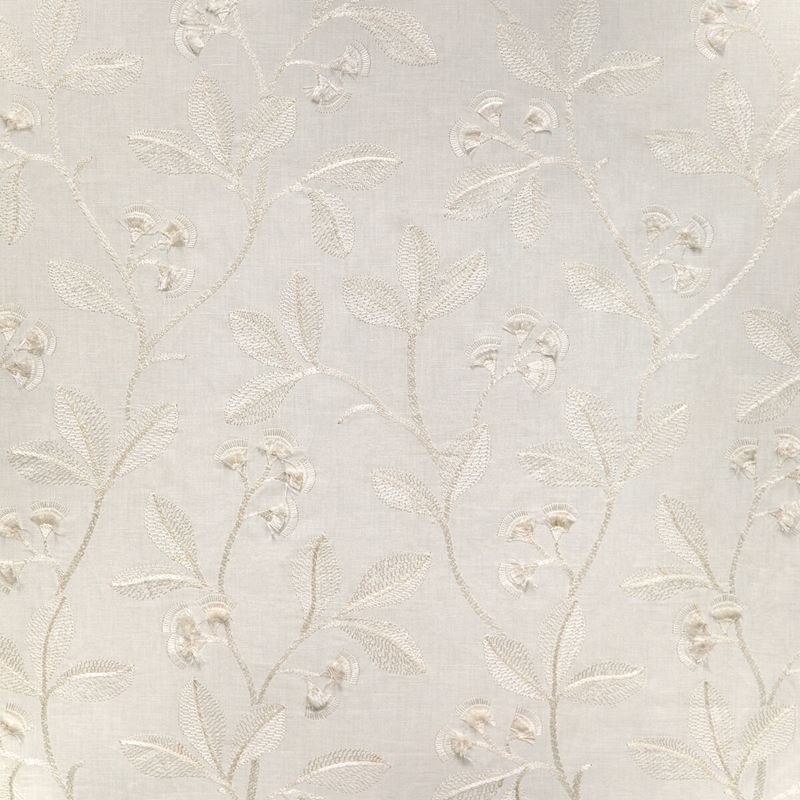 Lee Jofa Fabric 2023144.1 Iris Embroidery Ivory