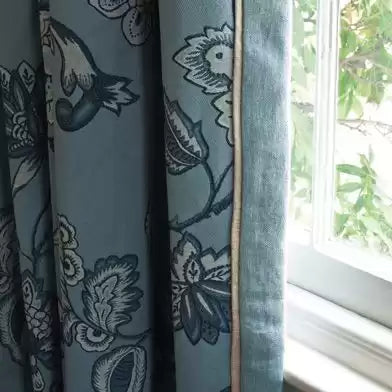 Talara Celendin Aqua/Taupe - Nina Campbell - NCF4072-04 Fabric