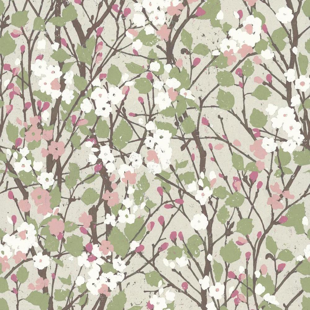 Willow Branch Peel and Stick Wallpaper - Beige - York Wallcoverings - RMK11424RL