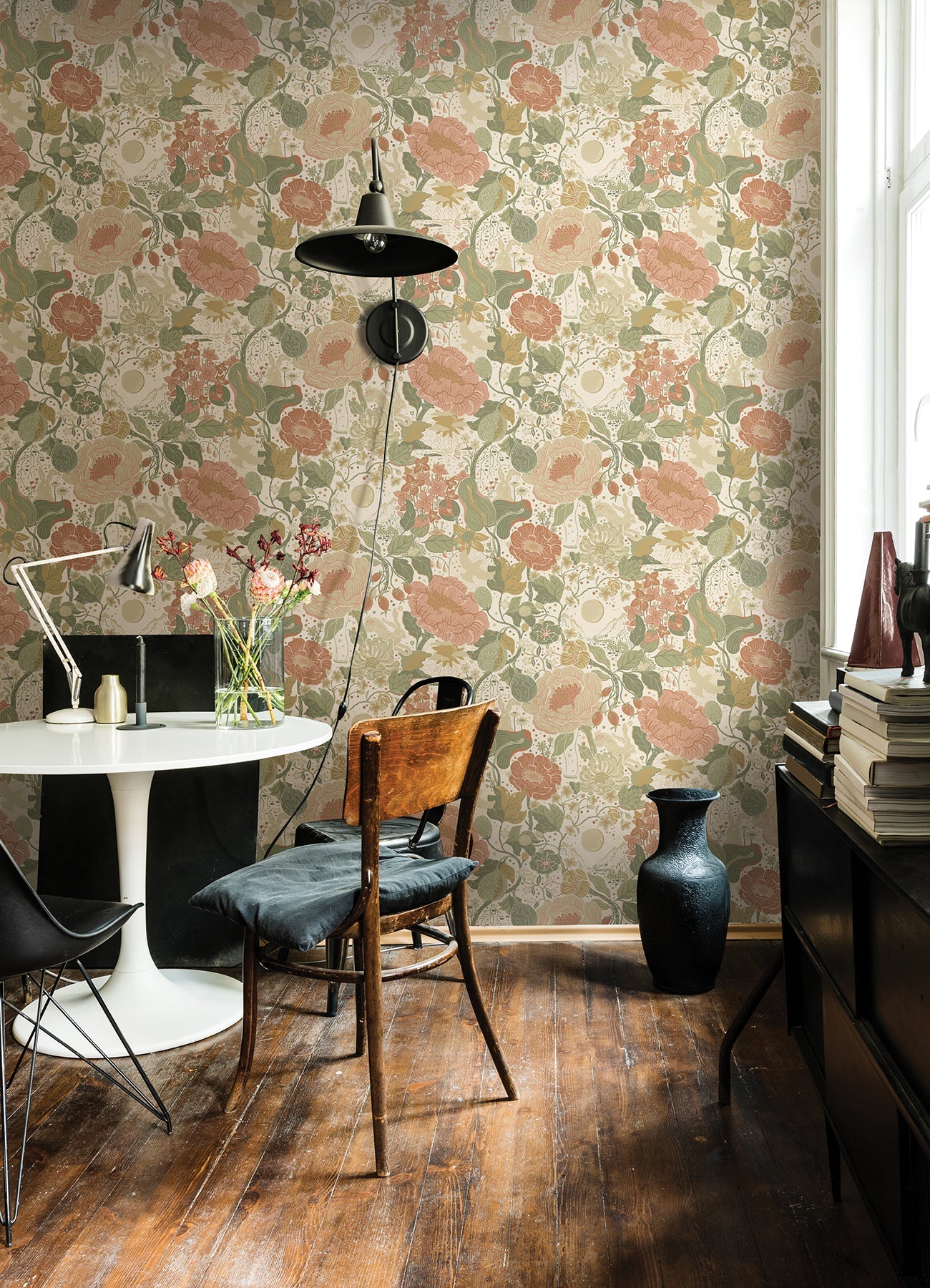 vaxa-rabbits-and-rosehips-wallpaper-teal-york-wallcoverings-4111-63013
