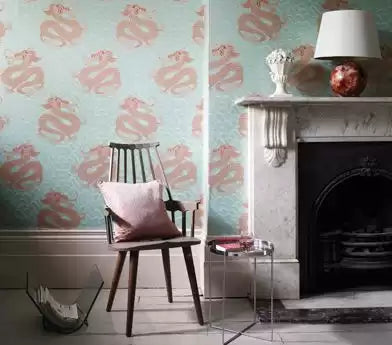 Eden Celestial Dragon Metallic Gold - Matthew Williamson - W6545-02 Wallcovering