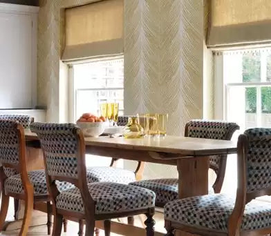 Rosslyn Mey Fern Gold - Nina Campbell - NCW4154-01 -Wallpaper