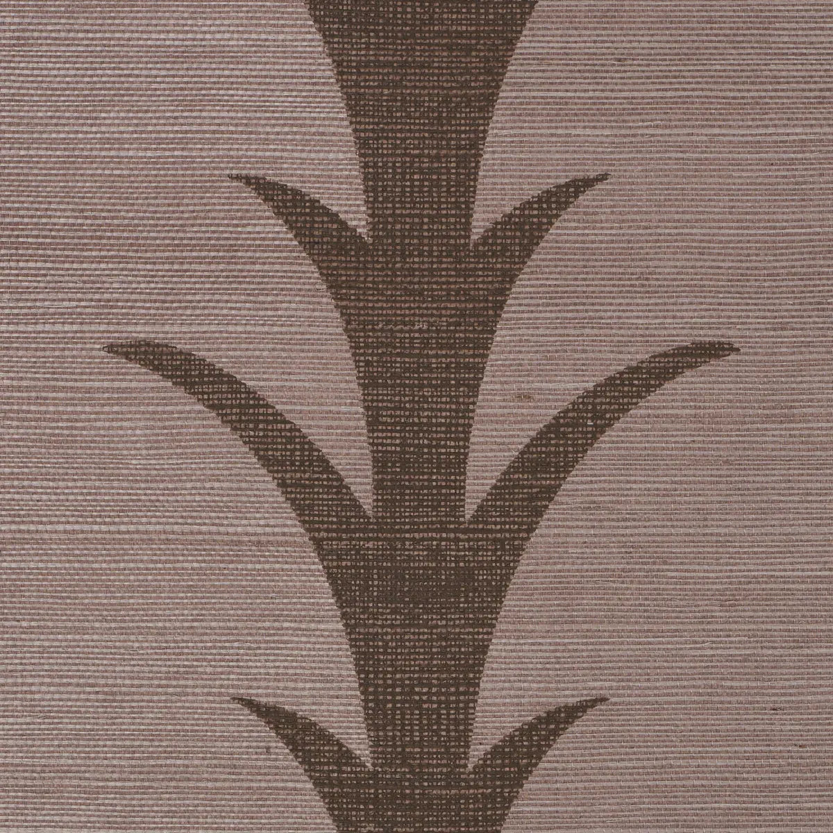 Acanthus Stripe Sisal - Rose Antiuqe- Schumacher 5006059 Wallcovering