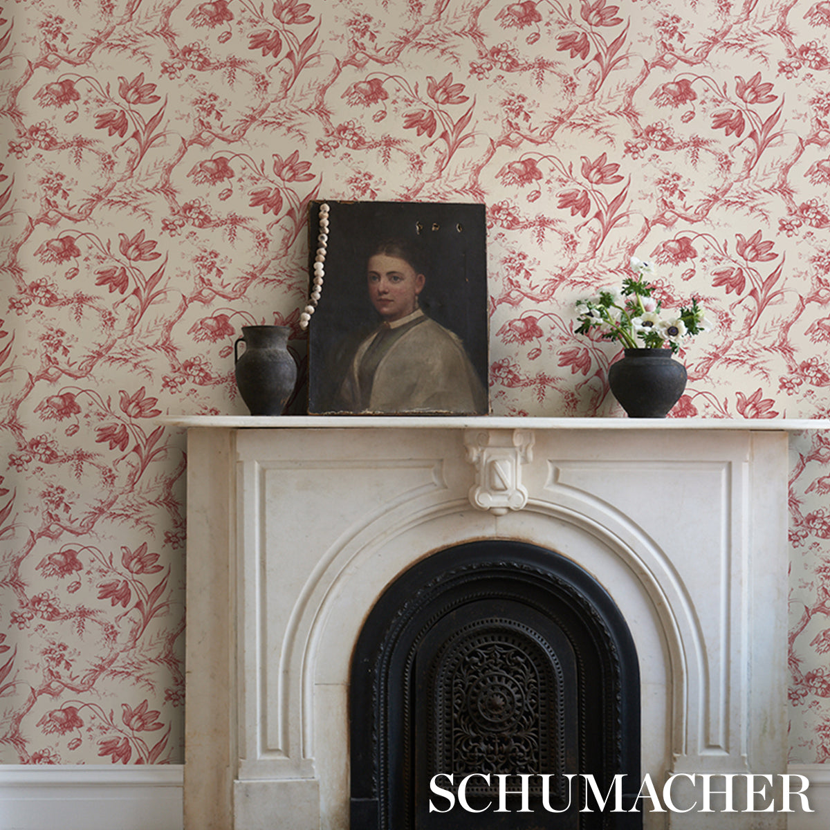 TOILE-DE-FLEURS-ROUGE-SCHUMACHER-5009124