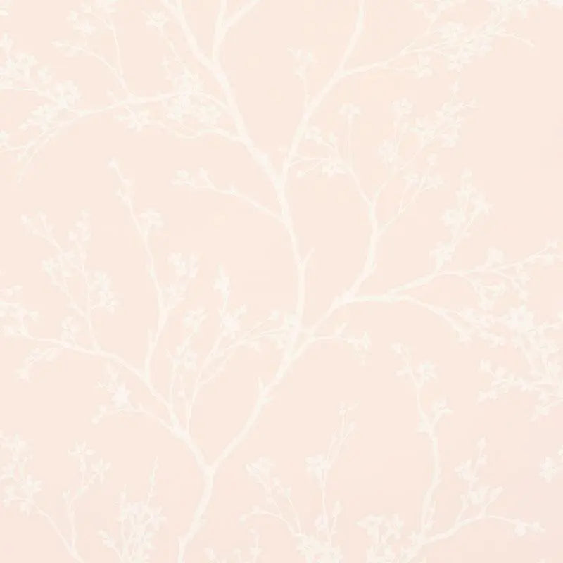 Schumacher Wallpaper 5010151 Twiggy Vinyl Blush - The WorkRm