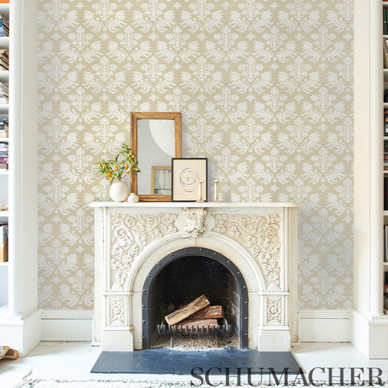 REGALIA-SISAL-IVORY-ON-NATURAL-SCHUMACHER-5010531