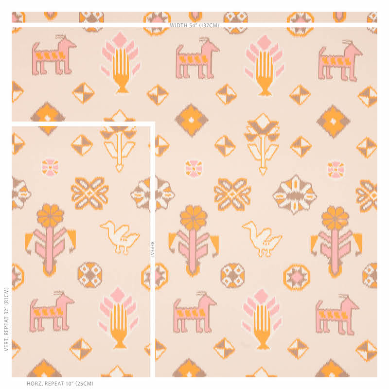 CHUSKA-WARP-PRINT-PINK-ORANGE-SCHUMACHER-5010871