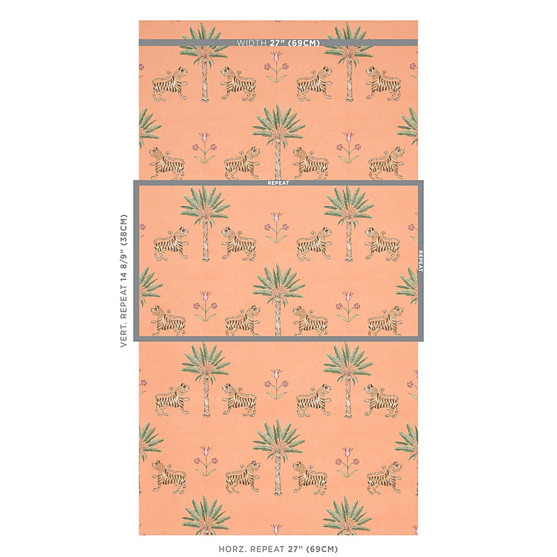 TIGER-PALM-CRIMSON-ON-PEACH-SCHUMACHER-5012920
