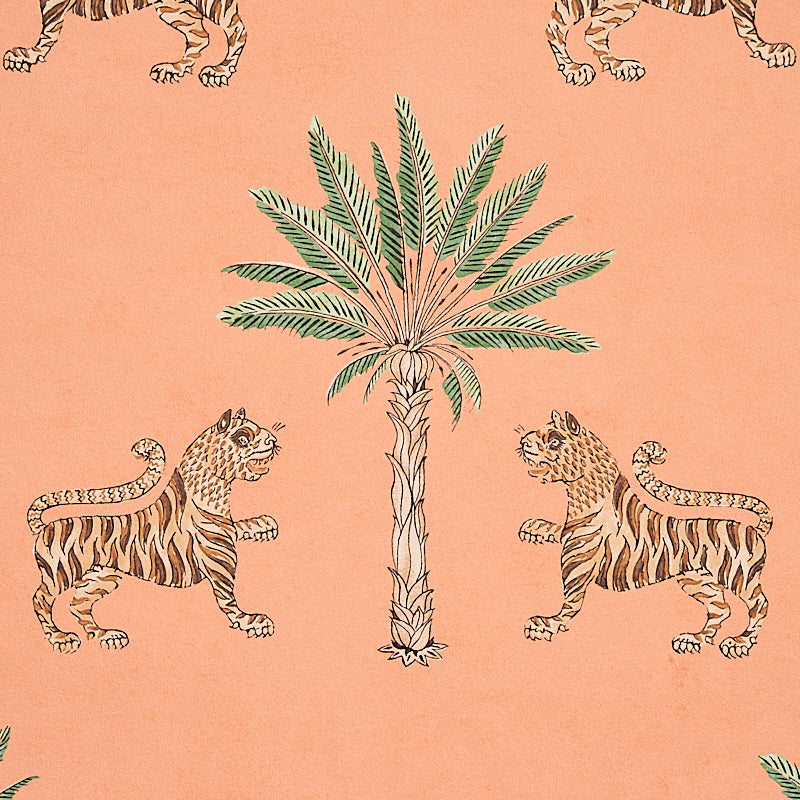 TIGER-PALM-CRIMSON-ON-PEACH-SCHUMACHER-5012920